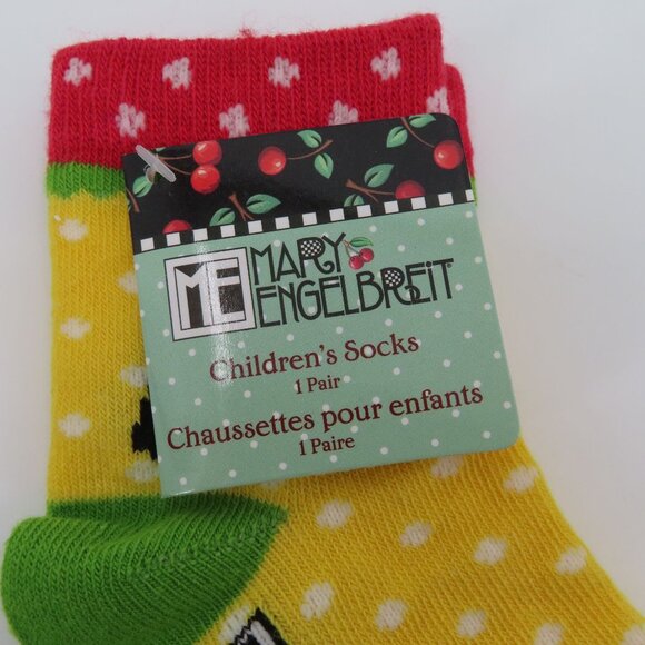 Mary Engelbreit Childrens Sock 6-8 Polka Dot Scottie Dog Scottish Terrier NEW - Picture 4 of 8